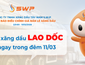 Lao dốc ngay trong đêm 11.03, RON 95 đột ngột giảm gần 4.000 đồng mỗi lít