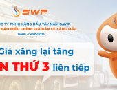 Giá xăng dầu hôm nay 4/9: Xăng lại tăng lần thứ 3 liên tiếp
