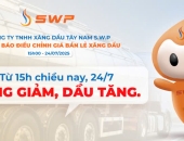 Giá xăng dầu hôm nay 24/7/2025: Xăng giảm, dầu tăng