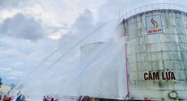 [Quảng Trị] Tây Nam SWP phối hợp tổ chức diễn tập PCCC tại Kho xăng dầu Quảng Trị