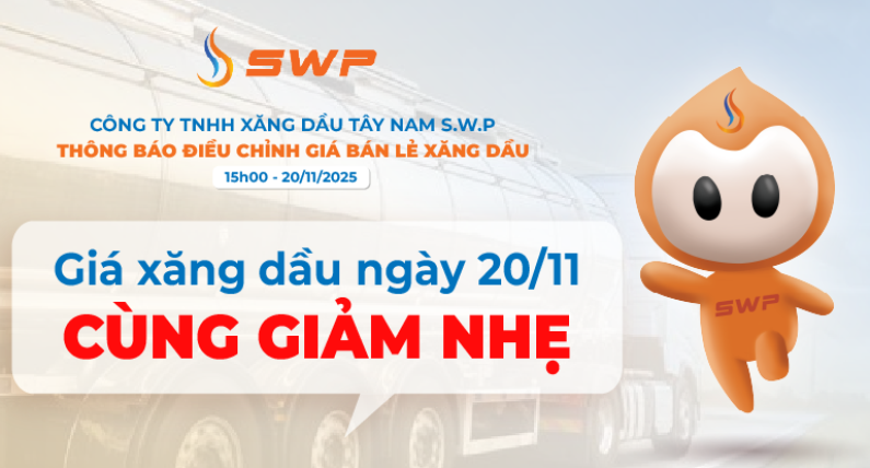 Giá xăng dầu ngày 20/11 cùng giảm nhẹ