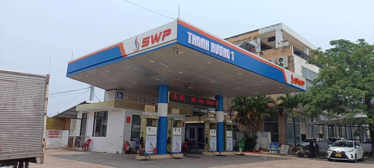 Một cửa hàng của đại lý nhượng quyền - tức là của thương nhân nhận quyền bán lẻ xăng dầu của Tây Nam SWP.