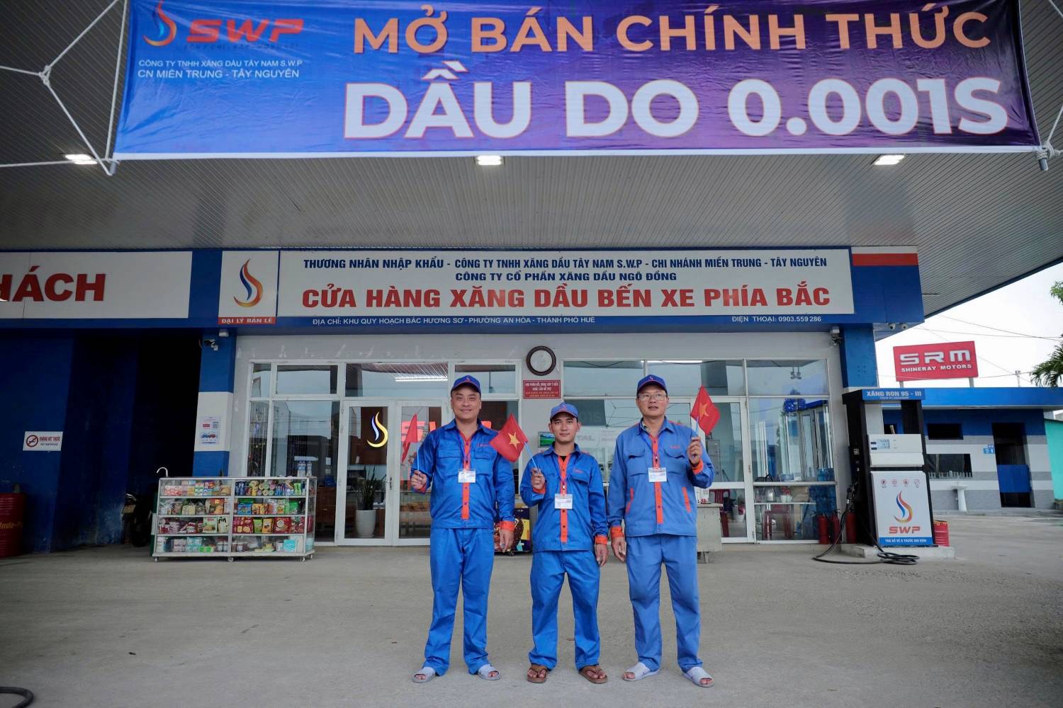 Tây Nam SWP - Chính thức mở bán Dầu DO 0.001S (Euro 5) tại cửa hàng xăng dầu số 75 - Huế.