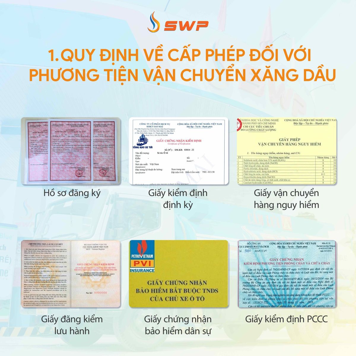 Quy định về cấp phép đối với xe bồn