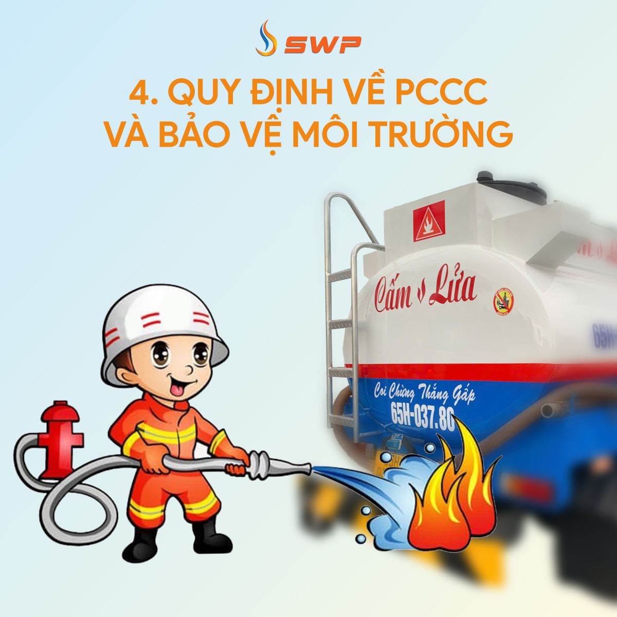Quy định về pccc và bảo vệ môi trường đối với xe bồn