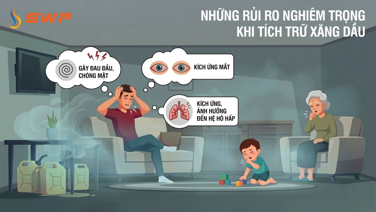 Tích trữ xăng dầu ảnh hưởng đến sức khỏe